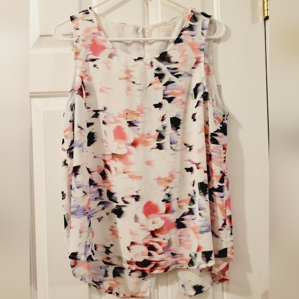 Beautiful XLP Your Story Abstract tank top